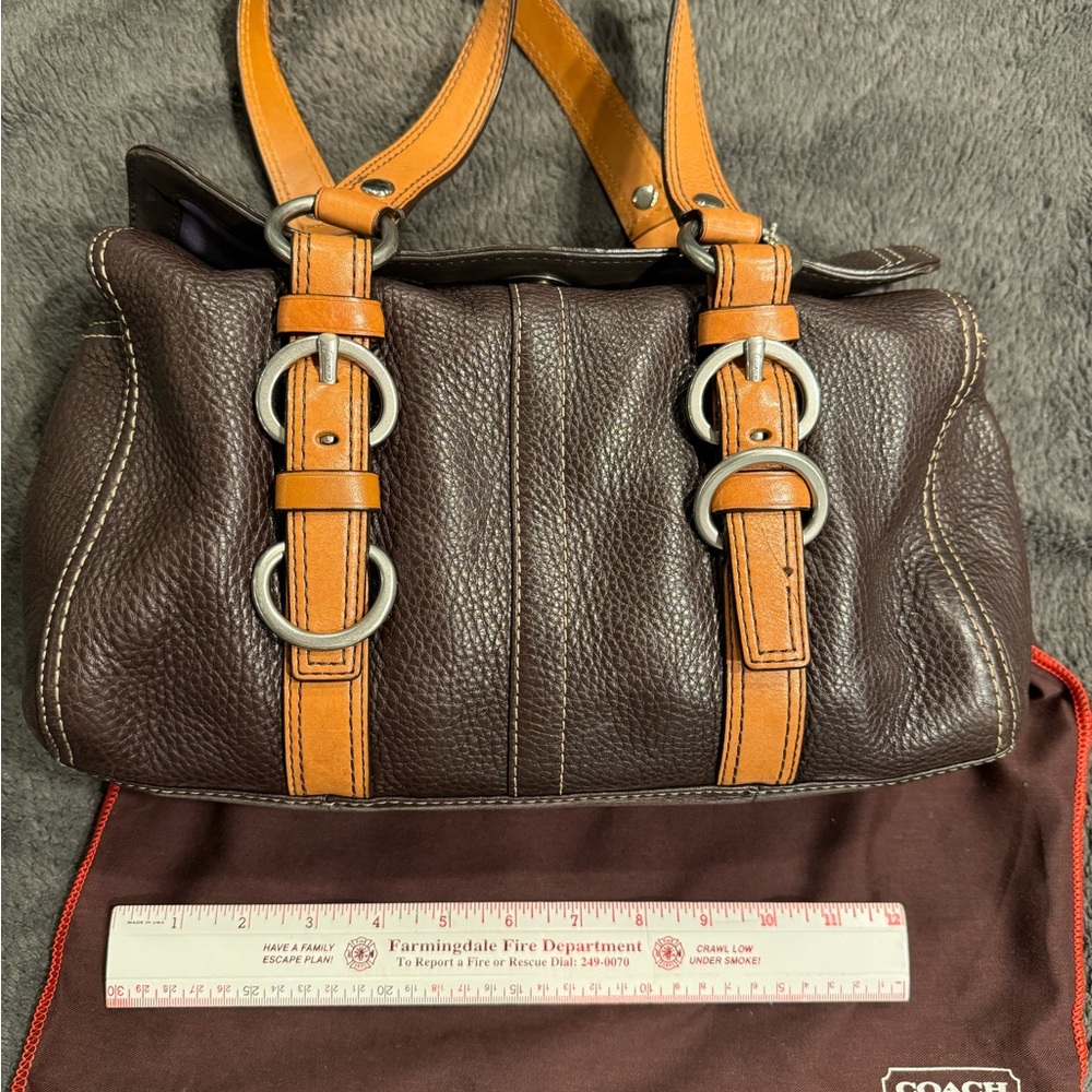 Coach Brown Leather Satchel Bag